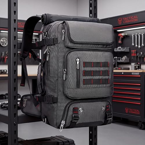 Travel Backpack with Shoe Compartment, Large Carry On Laptop Backpack, Water Resistant Weekender Bag for Men Women (Grey, Grey) - color: Grey