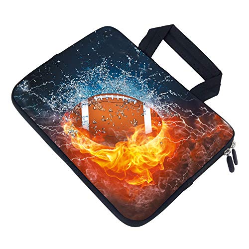 AMARY14 15 15.4 15.6 inch Laptop Handle Bag Computer Protect Case Pouch Holder Notebook Sleeve Neoprene Cover (Football) - color: Football