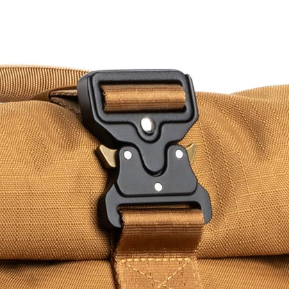 Think Tank FocusPoint 22L RollTop Camera Backpack - Golden Hour: Expandable Travel & Camera Backpack with Laptop Sleeve, Quick Side and Back Access, Rain Cover – Versatile Photography & Travel Bag - color: Golden Hour, size: 22 Liters