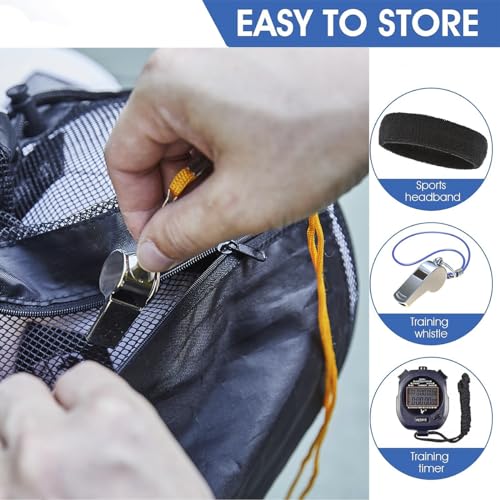 2 Pack Heavy Duty Soccer Ball Bag,Volleyball Ball Bag with Adjustable Strap,soccer Ball Bags for Coaches, Mesh Ball Bag for Holding Basketball, Volleyball, Baseball, Swimming Gear - color: Black-S