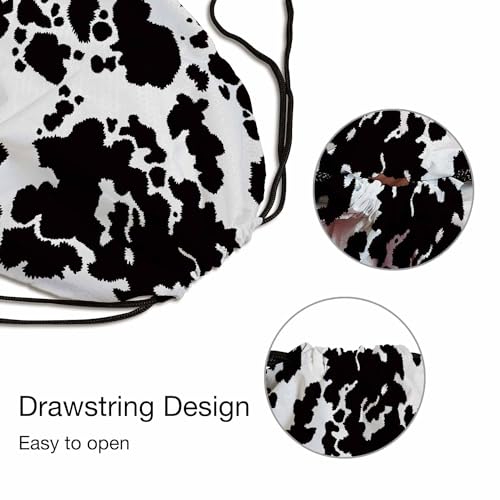Gym Backpack Animal Seamless Pattern Volleyball Bag Sports Backpack Black Spots on White Background 14x16.9 Inch - color: Animal Seamless Pattern