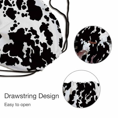 Gym Backpack Animal Seamless Pattern Volleyball Bag Sports Backpack Black Spots on White Background 14x16.9 Inch - color: Animal Seamless Pattern