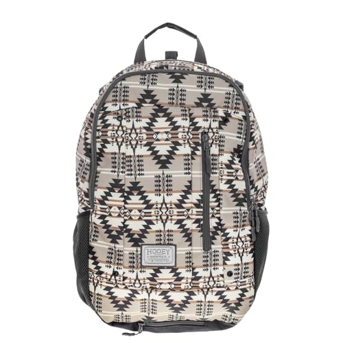 HOOEY Rockstar 20L Backpack - Compact Travel Backpack with Laptop Sleeve - Lightweight, Durable Daypack for Commuting, Hiking & Outdoor Use - Unisex Design (Charcoal/Tan Aztec) - color: Charcoal/Tan Aztec