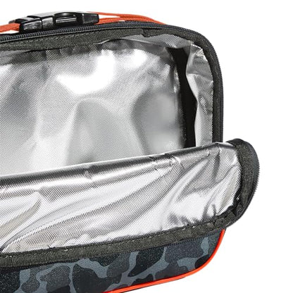 adidas Foundation Insulated Lunch Bag for men and women - color: Nomad Camo Grey/Solar Gold/Solar Red