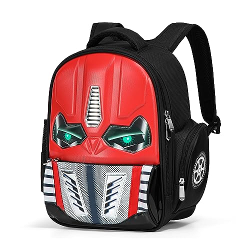Dilunar Kids Backpack for School Child Boys Kindergarten Elementary Toddler Bag - color: Red, size: 14"