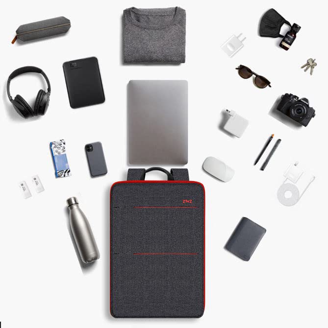 ZINZ Slim & Expandable Laptop Backpack 15 15.6 16 Inch Case, Water Resistant Travel Backpack Compatible with MacBook Pro/Neo 16" 15", Dell XPS 15 16 and Most 15" 15.6" 16" Notebooks，B01RD01 - color: B01rd01, size: 15"-16"