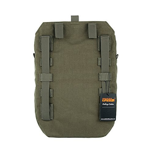 EXCELLENT ELITE SPANKER Tactical MOLLE Hydration Pack for 3L Hydration Water Bladder Molle Vest Accessory - color: Ranger Green
