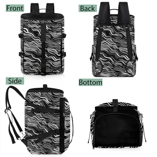 Gym Backpack, Water Resistant Carry-On Bag with Padded Shoulder Straps