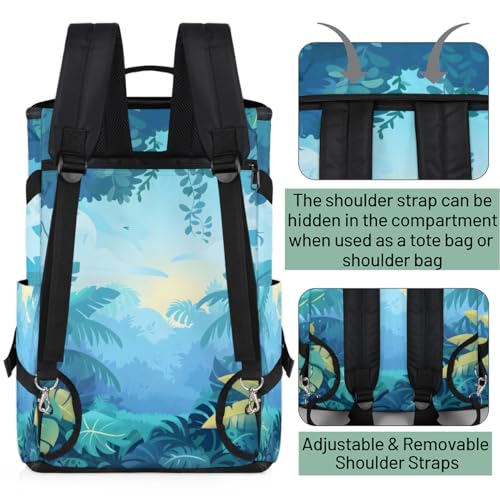Gym Backpack, Water Resistant Carry-On Bag with Padded Shoulder Straps