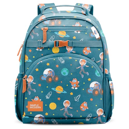 Simple Modern Medium Blippi Toddler Backpack for School Girls and Boys | Kindergarten Elementary Kids Backpack | Fletcher Collection | Kids - 15" tall | Blippi Space - color: Blippi: Space, style: Kids Medium