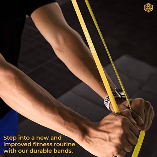 Boldfit heavy resistance band workout exercise and stretching pull up bands home exercise bands for gym men women resistance bands bands - style: Red Black Purple - (Heavy)