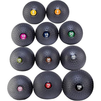 Fitvids Slam Medicine Wall Balls Workout Exercise Fitness Weighted Balls for Cross Training, Strength and Conditioning Exercises, Cardio and Core Workouts - style: 25 Pounds