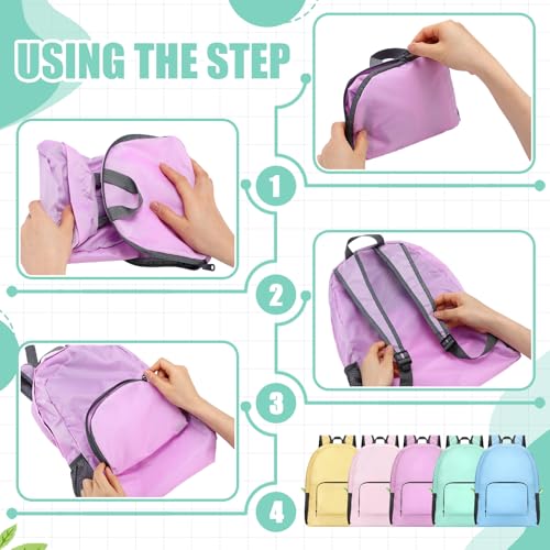 Jexine 10 Pcs Backpacks in Bulk 16.5 Inches Back Pack Basic Backpack for Adult Lightweight Outdoor Travel Book Bags(Spring Pastel) - color: Spring Pastel