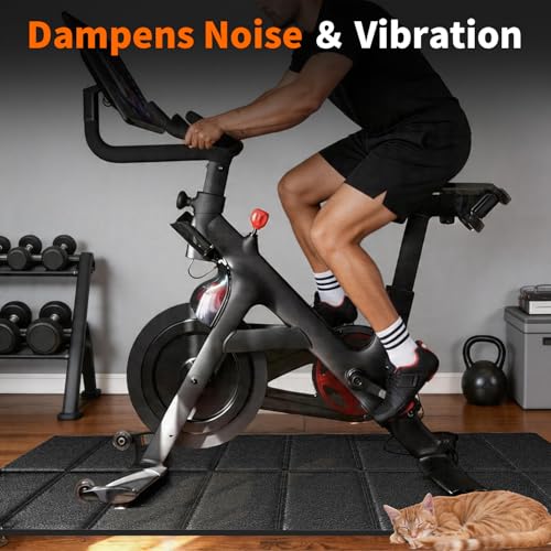 Walking Pad Treadmill Mat for Carpet Floors,63x30 Hardwood Floor Protection, Mats for Under Walking pad/Treadmill/Bike/Exercise Equipment on Carpets, Noise Shock Absorption, Stationary - size: 63"L x 30"W x 0.2"Th