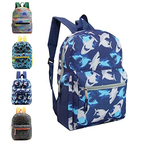 17" School Backpacks for Kids - Backpacks in Bulk for Elementary, Middle, and High School Students in Assorted Colors - color: Assorted Boy