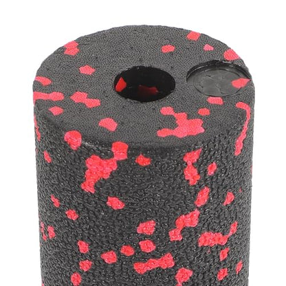 Compact Fitness Foam Roller Hollow Portable Muscle Relaxation Massage Stick Red for Exercise and Travel