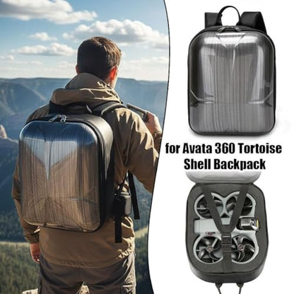 Hard Shell Backpack Compatible with DJI Avata 360,Carrying Case Backpack for Drone & Remote Accessories Protection Organizer, Outdoor Travel and Durable Storage