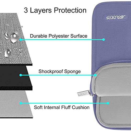 MOSISO Laptop Case 13 inch, Laptop Sleeve Compatible with MacBook Neo/Air/Pro 13 inch with A18/M5/M4/M3/M2/M1 Chip 2026-2016, Polyester Vertical Computer Sleeve Bag with Pocket, Lavender Gray - color: Lavender Gray, size: 13 inch