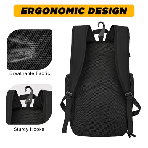 Goloni Basketball Backpack,Large Sports Bag with Ball Compartment & Shoe Compartment, Best for Basketball, Soccer - color: Blue Star