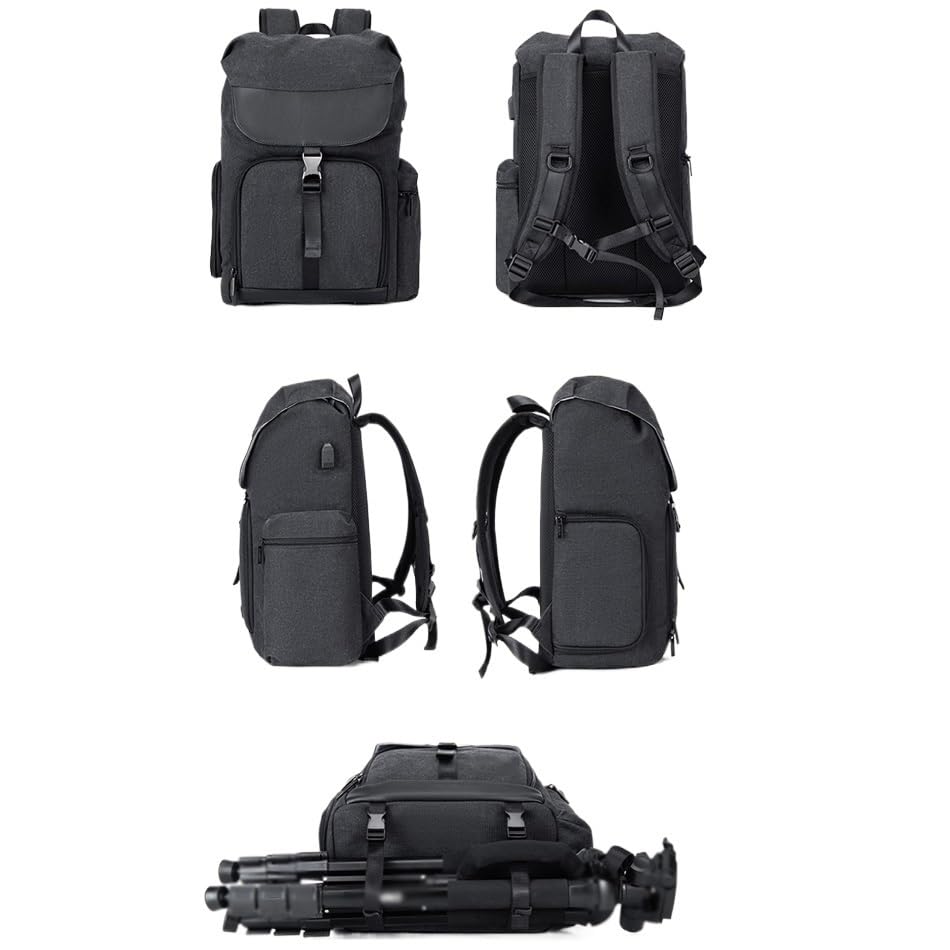 Waterproof Camera Shoulder Backpack Mirrorless Camera Case Photography Bags with Tripod Holder with