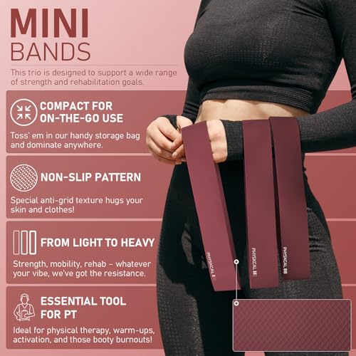 PhysKcal Pilates Kit, 15-Inch Pilates Ring with 1x Core Ball, 3X Resistant Loops and 2X Flex Bands, Home Pilates Equipment Set and Mat Pilates Essential Kit - color: Plum