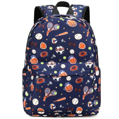 CAMTOP Preschool Backpack for Kids Boys Girls Toddler Backpack Kindergarten School Bookbags for Age 3-8 (Blue Classic Balls) - color: Blue Classic Balls