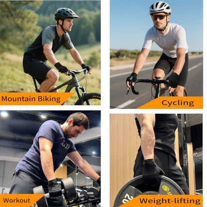 VWX Anti-Slip Gel Palm Workout Gloves for Men and Women - with Sweat-Wicking Fabric for Gym,Weight Lifting, Cycling, Weightlifting, Exercise, Climbing - size: Medium