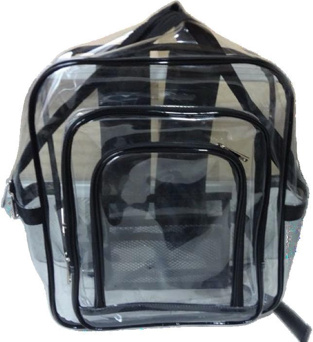 heavy duty cleanroom clear backpack for engineer working in clean room … - color: One Piece Clear Small