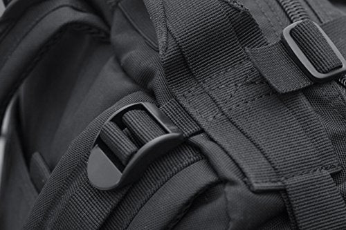 Seibertron Falcon Water Repellent Hiking Camping Backpack Compact Pack Summit Bag Black 37L(1+1) - color: Black 37l+1detachable Pack