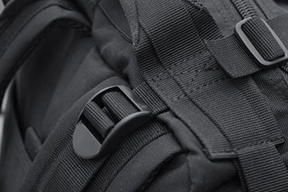 Seibertron Falcon Water Repellent Hiking Camping Backpack Compact Pack Summit Bag Black 37L(1+1) - color: Black 37l+1detachable Pack