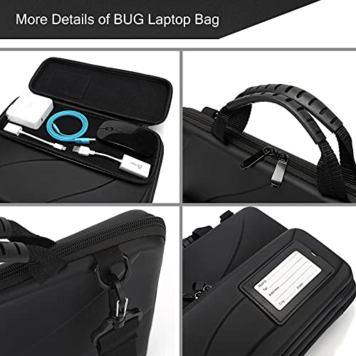 Laptop Case Hard Shell Laptop Bag for Men Women with Shoulder Strap - color: Black, size: 13-14 inch laptop case