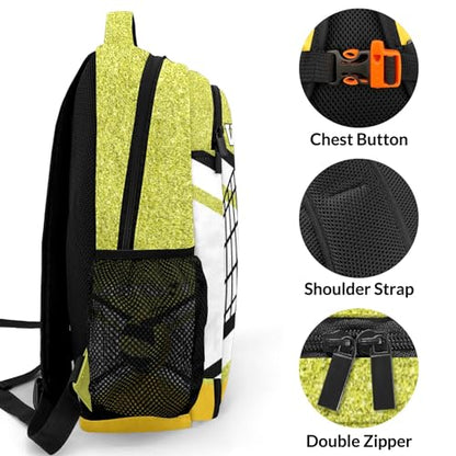 Yellow Gold Volleyball Print Customized Waterproof Backpacks Shoulders Daypacks Bags - color: Muilti 29