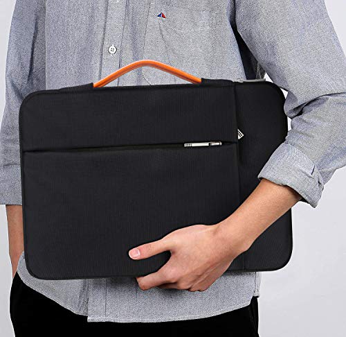 Lacdo 360° Protective Chromebook Case 11 Inch Laptop Sleeve for 11 Inch Acer HP Lenovo Dell Samsung ASUS Chromebook Spin 311, 13 Inch Microsoft Surface Pro 11th Copilot+PC/10/9/8/X Computer Bag, Black - color: Black, size: 11-11.6 Inches