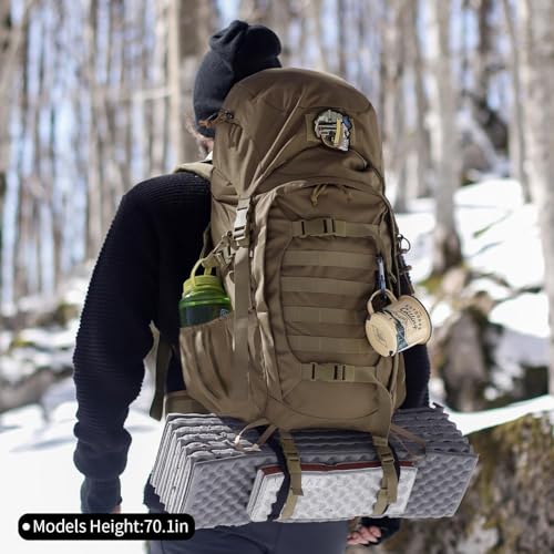 Mardingtop 50L Hiking Backpack,Backpacking Backpack with Rain Cover for Hiking,Backpacking,Rucking,Camping,Survival - color: Ranger Green