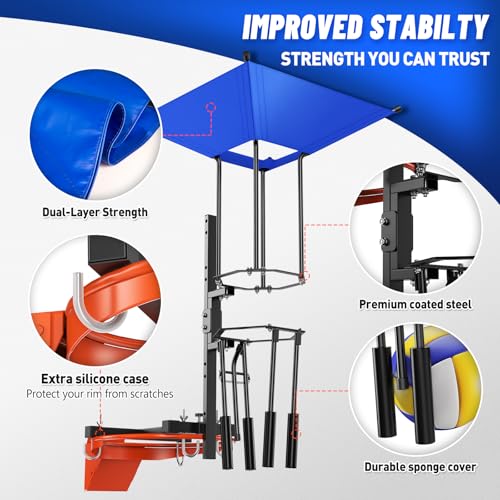 Katop Automatic Volleyball Spike Trainer, Serving, Spiking & Jump Training Equipment, Real-Hitting Feel for Beginners & Pros, Indoor/Outdoor Practice Aid (No Ball)