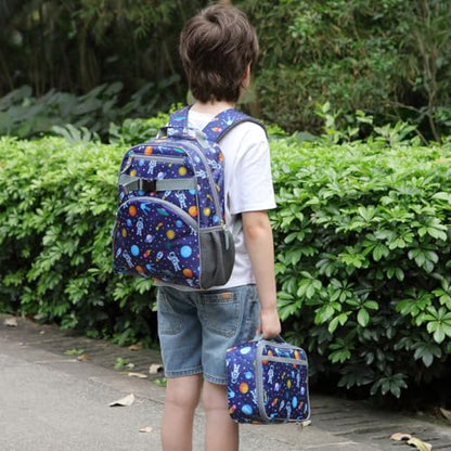 FlowFly Kids Backpack for Toddler Boys Girls, Simple Lightweight Bookbag for Daycare Kindergarten Elementary School Travel, Small Modern Bag (Medium 15''), Football - color: Football, style: Kids Medium: 12l
