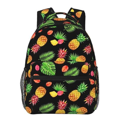 Travel Carry On Backpack Watercolor Pineapple Tropical Palm Leaves, Multi Pocket Water Resistant Daypack for Men Women Trips and Outdoor Activities - color: Pattern (6)