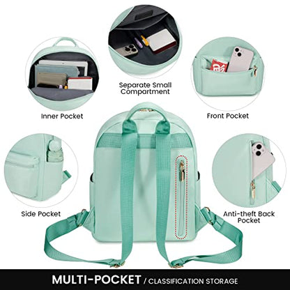LOVEVOOK Backpack for Women Light Weight Waterproof Backpack Purses Daily Backpack… | Light Weight - color: Light Cyan