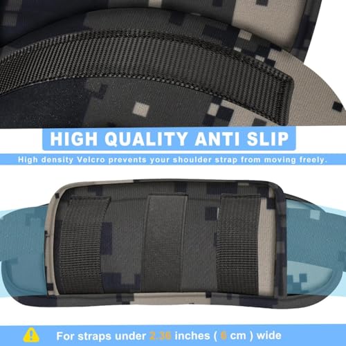 ZINMARK 2Pcs Tactical Shoulder Pad, Ultra-Thick Comfort Cushion for Vest Straps, Backpacks, Breathable & Shock-Absorbing,Camouflage-gray - color: Camouflage-gray
