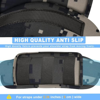 ZINMARK 2Pcs Tactical Shoulder Pad, Ultra-Thick Comfort Cushion for Vest Straps, Backpacks, Breathable & Shock-Absorbing,Camouflage-gray - color: Camouflage-gray
