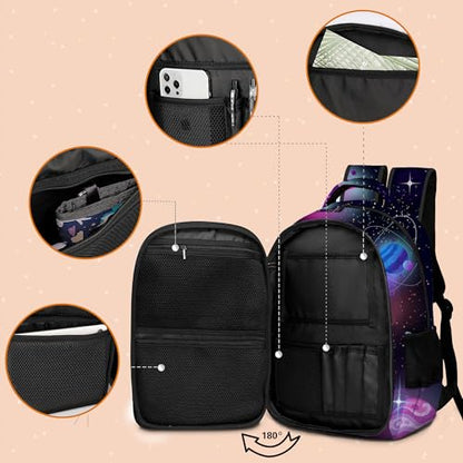 Boys Backpack with Lunch Box and Pencil Case, 3Pcs Gamer Backpack for Boys Teens, 17 Inch Large Capacity - color: GAME-TKCZ-2