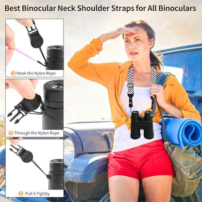 FIEIL Universal Shoulder Strap, Sandwich Mesh Padded Neck Lanyard, Replacement Comfortable Bag Strap for Camera, Cellphone Tablet,iPad, Laptop, Luggage Bag, Binocular(Black and White Checkered) - color: Black and White Checkered