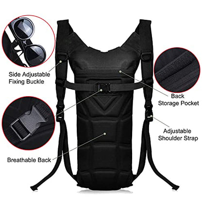Water Backpack Hydration Backpack with Bladder Lightweight & Waterproof Hydration Pack for Hiking, Cycling, Running,Climbing Outdoorer ,Gift for dad - color: Black