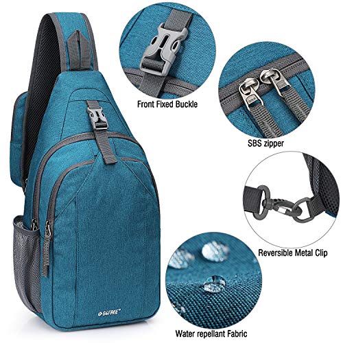G4Free Sling Bag for Men and Women, RFID Blocking Crossbody Bag, Lightweight Sling Backpack for Travel, Hiking, Walking and Daily Use - color: Navy Blue