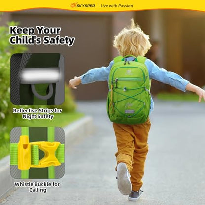 SKYSPER Kids Backpack 12L Children School Bag Child Boy Girl Pack Ages 4-8 for Traveling Day Trips Classes Camping(Applegreen) - color: Applegreen, size: Small