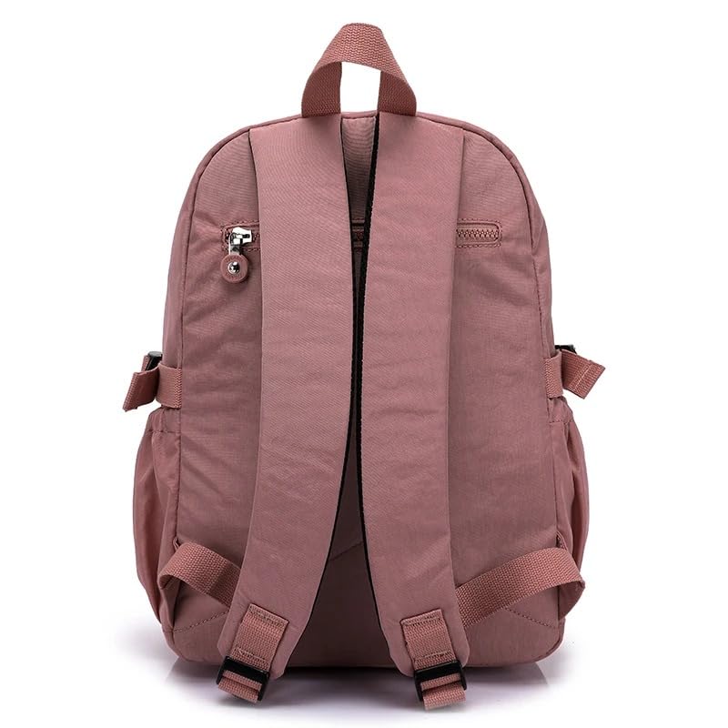 Backpack School Bag Secondary Rucksacks Teenage Student Durable Heavy Duty Large Kids Bookbags Waterproof, Pink, 27x13x37cm - color: Pink, size: 27x13x37cm