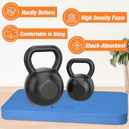 Gardzen 3-Pack Extra Thick Garden Kneeling Pad, EVA Foam Kneeler Pad for Gardening, Baby Bath, Yoga, Pilates, Exercise, 18" x 11" x 1.5", Blue - size: 18" x 11" x 1.5" - 3 Pack