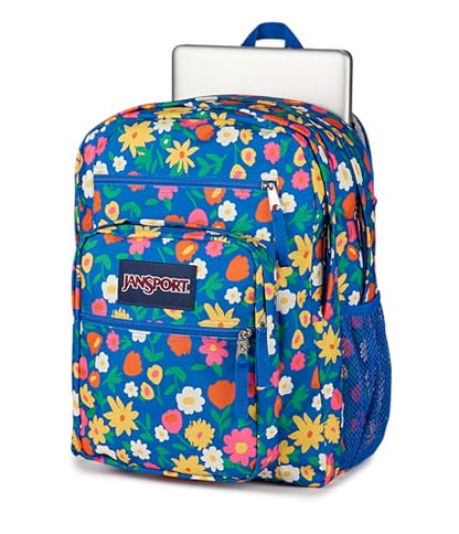 JanSport Laptop Backpack - Computer Bag with 2 Compartments, Ergonomic Shoulder Straps, 15” Laptop Sleeve, Haul Handle - Flower Market - color: Flower Market