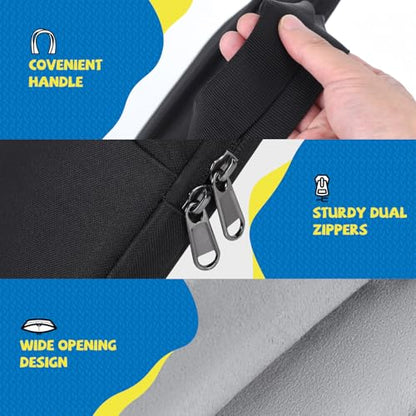 7-8 Inch Tablet Sleeve Carrying Case for Fire 7 Kids, Fire HD 8 Kids/Kids Pro, Fire HD 8 Tablet /8 Plus Tablet 2024-2022, All Versions of Fire 8/7 Kids Edition, iPad Mini 7/6/5/4 Tablet Bag, Black - size: 7-8 Inch