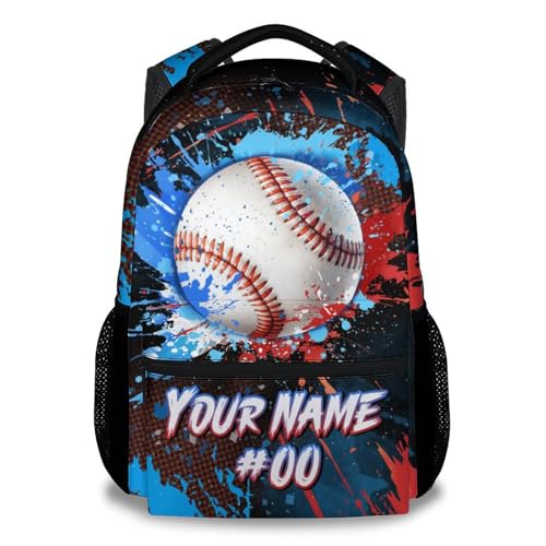 COZYAURA Backpack for Kids - Personalized Baseball Backpacks for School - 17 Inch Sports Bookbag for Boys Teens - Youth Back Pack for Elementary Middle School - color: Style-3